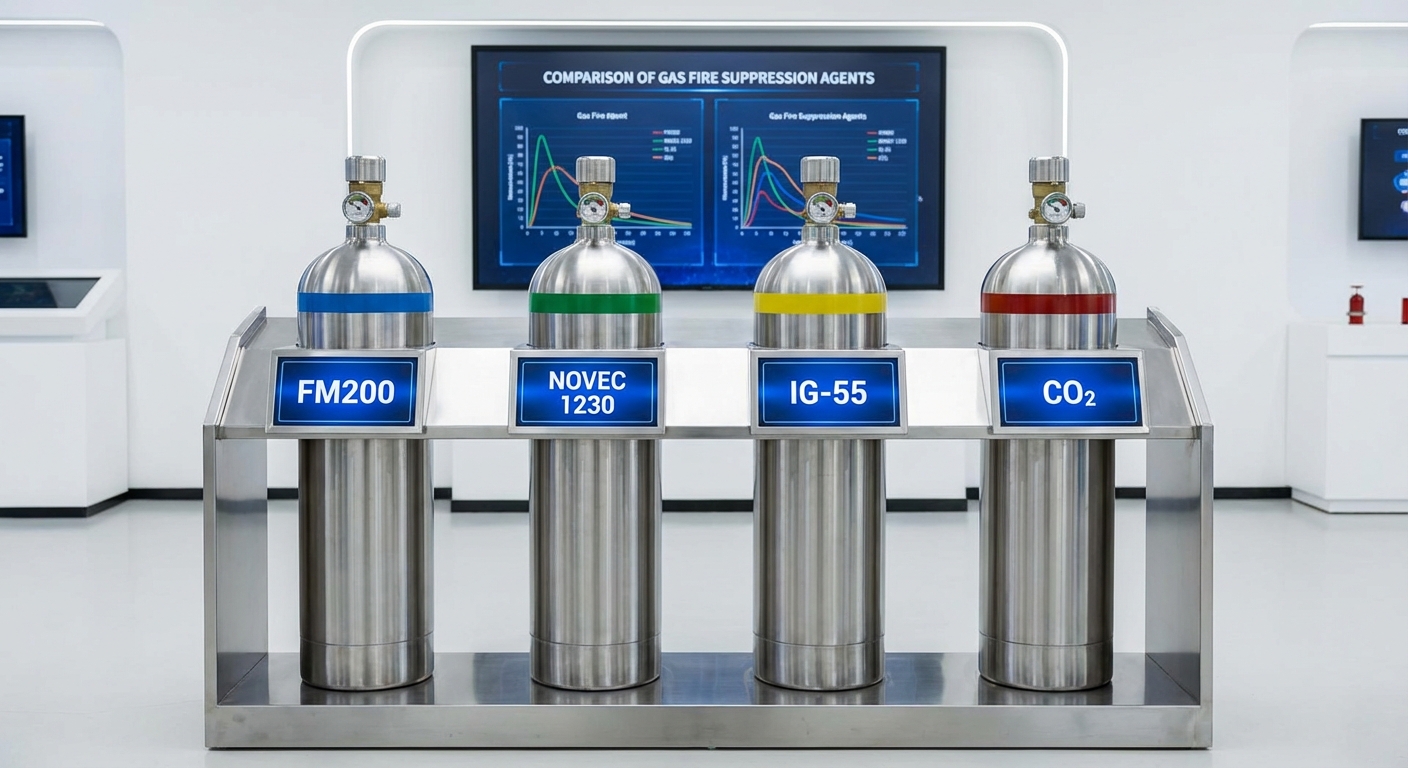 Normes IEAG : Choisir le bon système d’extinction à gaz 1 Alise SSI – Sécurité et Sérénité Assurée Alise Comparatif des agents extincteurs à gaz FM200 Novec IG-55 CO2