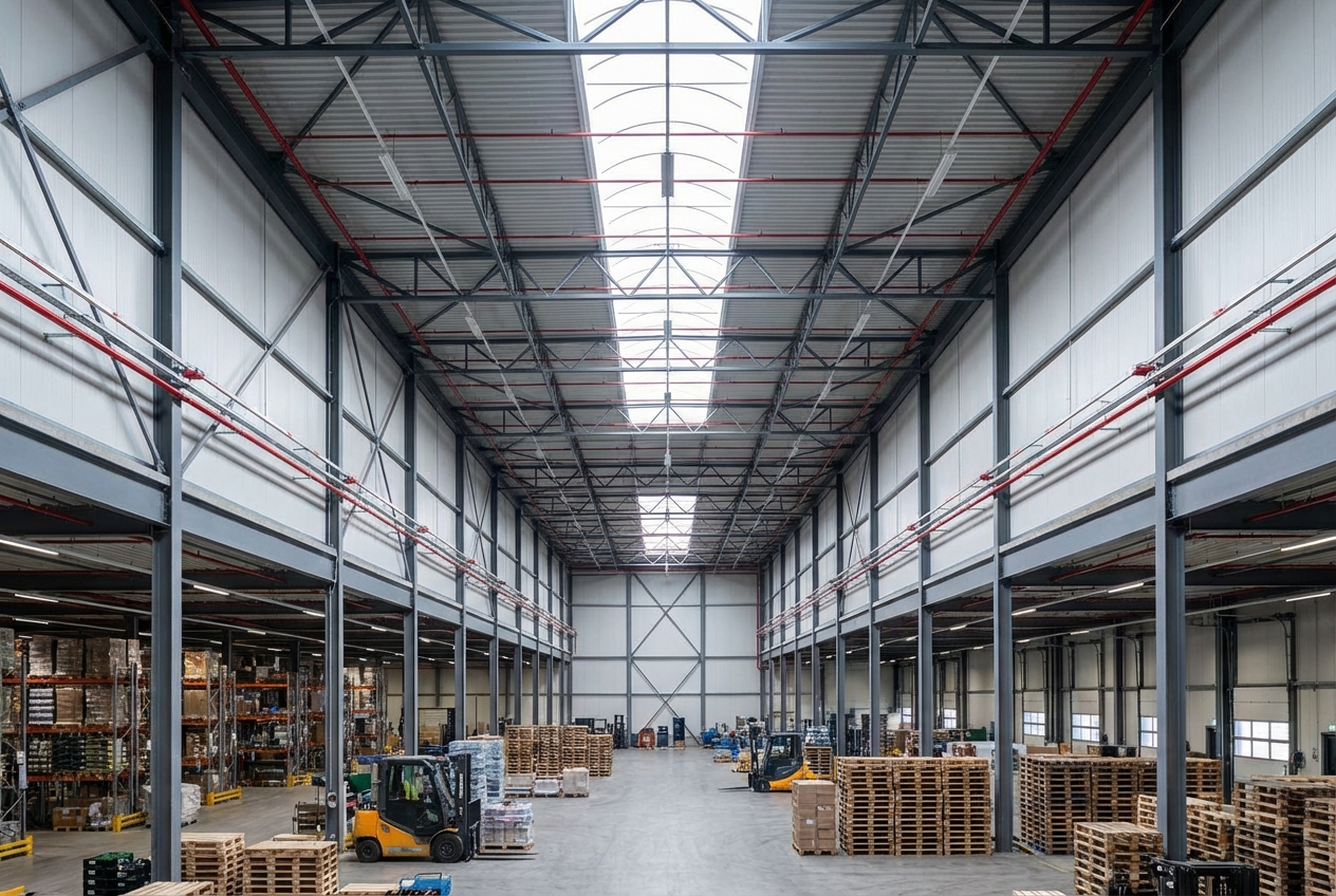 Détecteur linéaire de fumée : fonctionnement et applications 1 Alise SSI – Sécurité et Sérénité Assurée Alise Intérieur d'entrepôt avec système de détection linéaire de fumée sous plafond haut