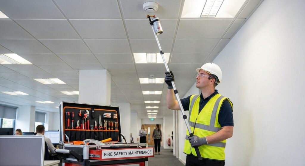 Maintenance SSI : garantir sécurité & conformité 🔥 4 Alise SSI – Sécurité et Sérénité Assurée Alise Technicien maintenance systeme detection incendie