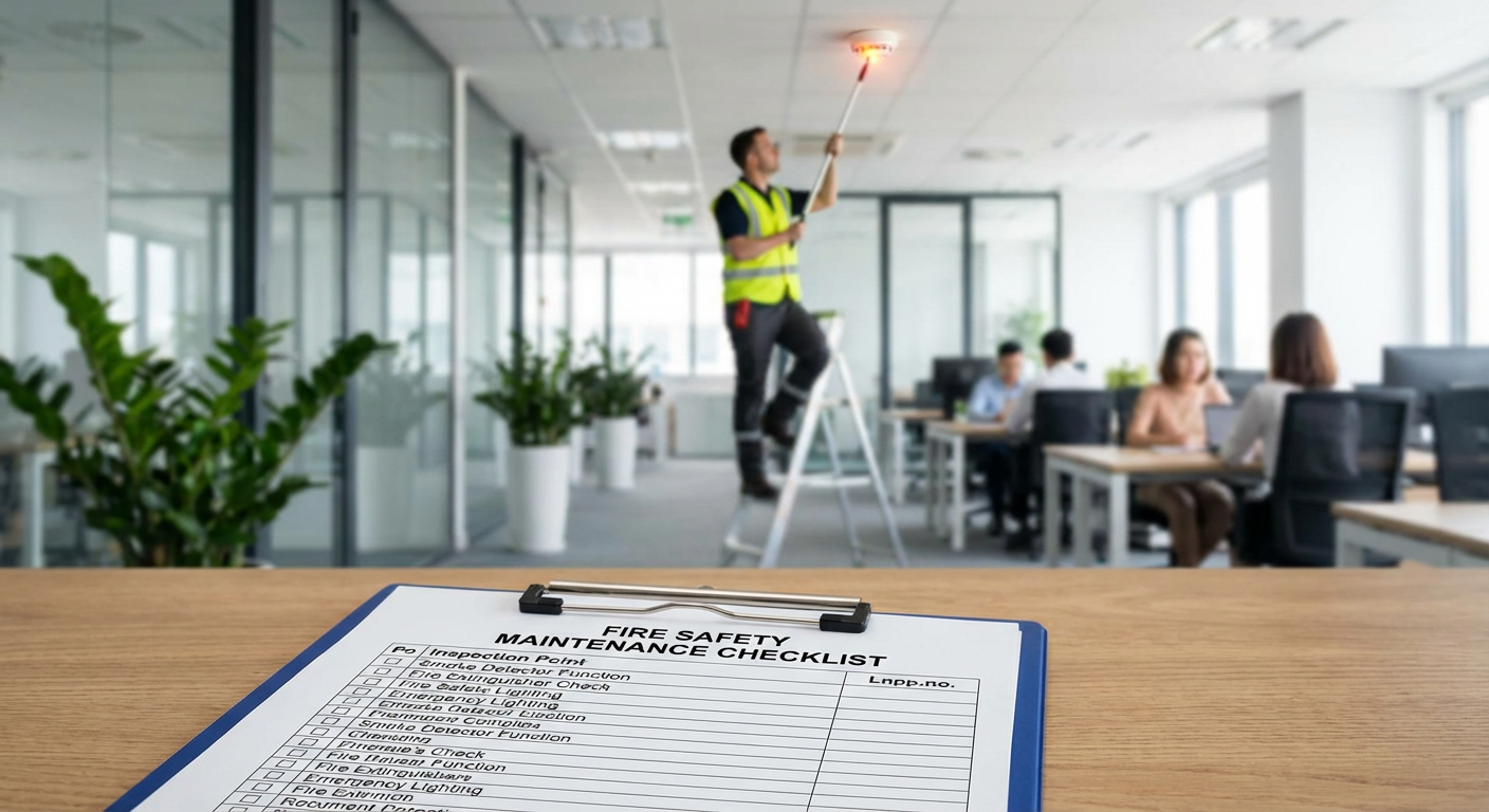 Maintenance SSI : checklist complète des vérifications obligatoires 1 Alise SSI – Sécurité et Sérénité Assurée Alise Checklist de maintenance SSI avec points de vérification et test de détecteur de fumée