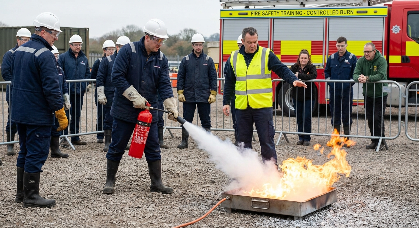 Quelle formation/diplôme pour devenir formateur en sécurité incendie ? 1 Alise SSI – Sécurité et Sérénité Assurée Alise Formation securite incendie exercice extincteur en exterieur