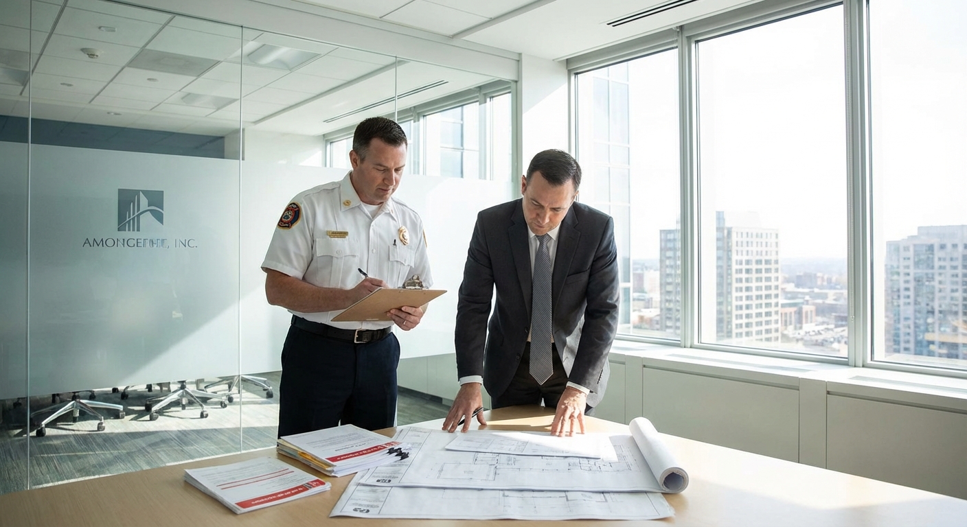 Reunion audit conformite incendie ERP
