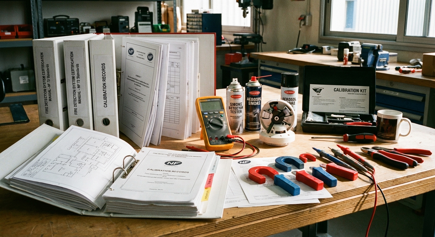 Norme NF S61-970 : exigences pour les systèmes de détection incendie 4 Alise SSI – Sécurité et Sérénité Assurée Alise Documentation technique et équipements de test pour certification de système de détection incendie