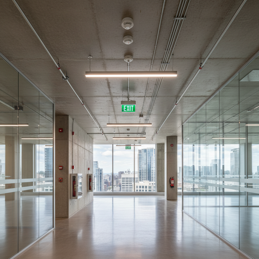 Installation SSI en immeuble de grande hauteur (IGH) : spécificités 1 Alise SSI – Sécurité et Sérénité Assurée Alise Vue intérieure des équipements de sécurité incendie dans un immeuble de grande hauteur